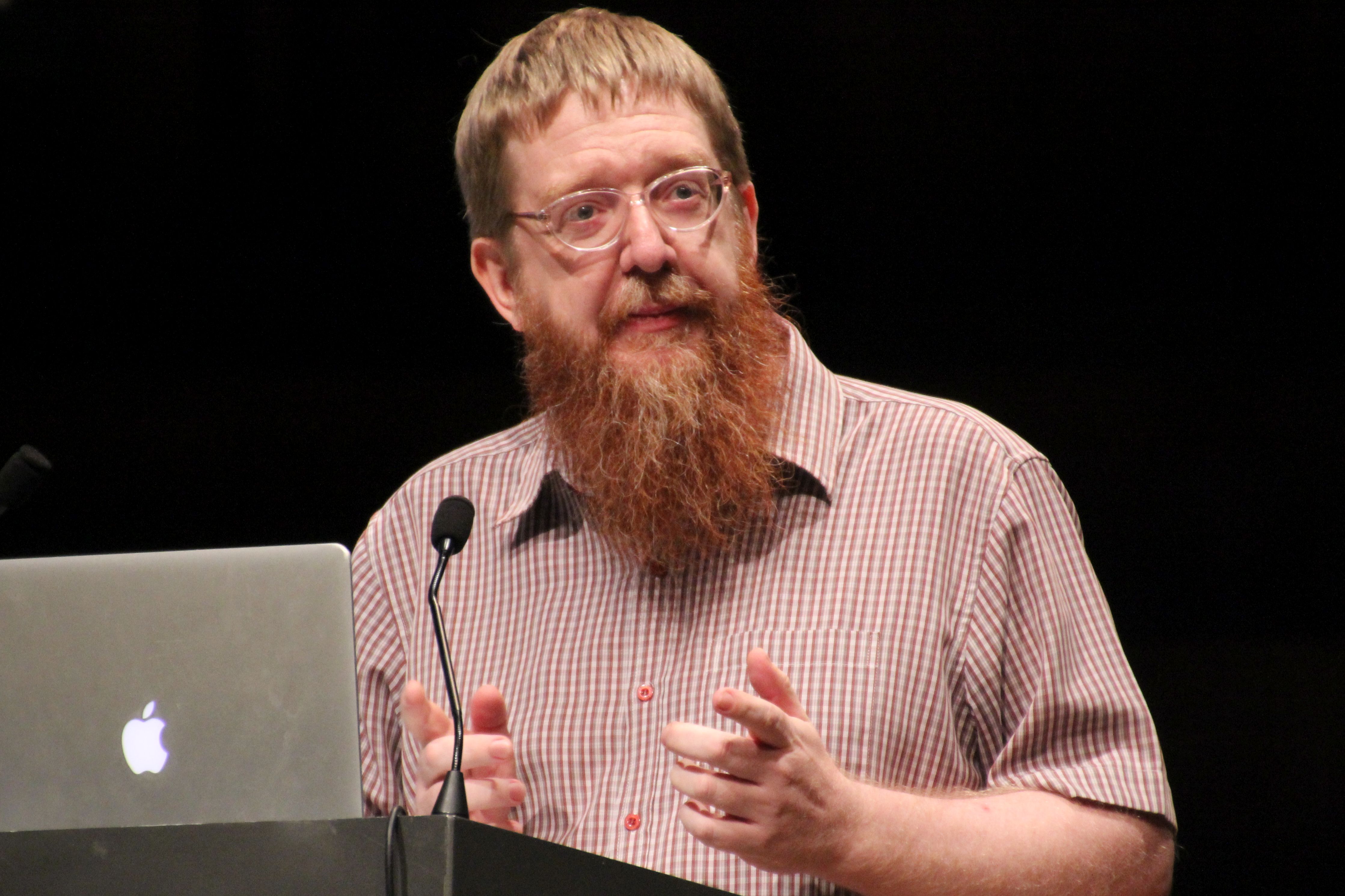 Andy Mabbett at Wikimania 2014 in London. Photo: Lionel Allorge. License: CC-BY-SA-3.0